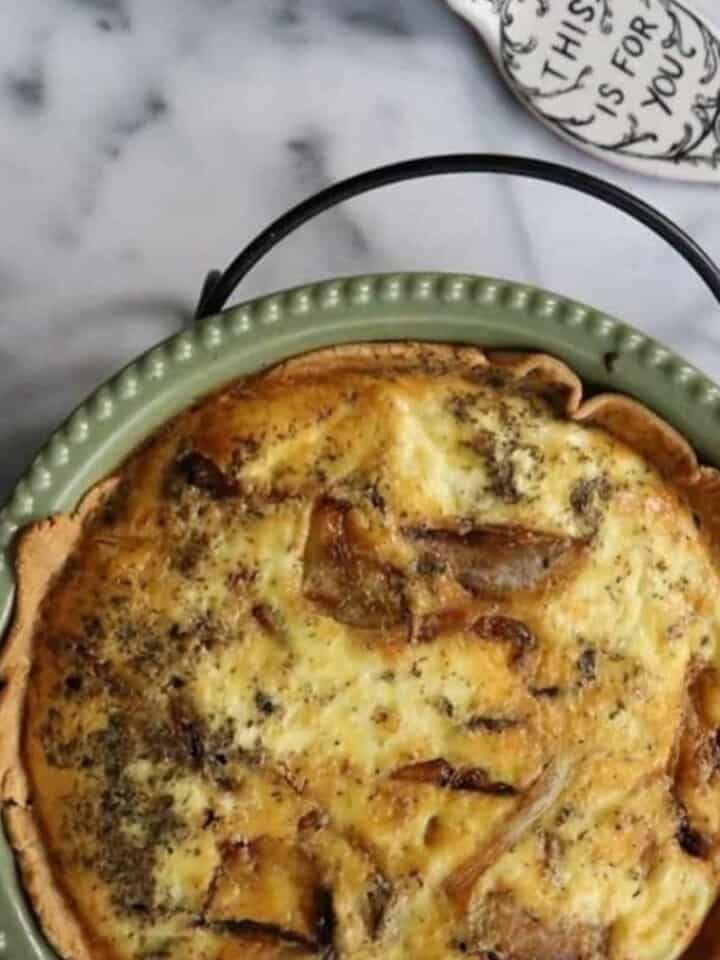 Caramelized Onions and Goat Cheese Quiche