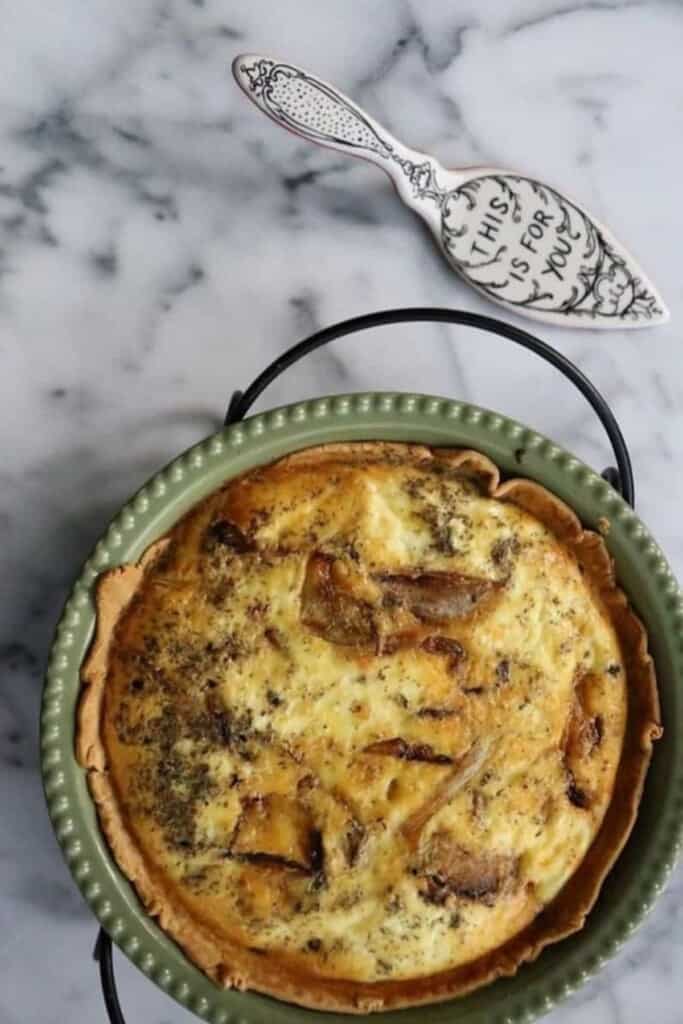Caramelized Onions and Goat Cheese Quiche