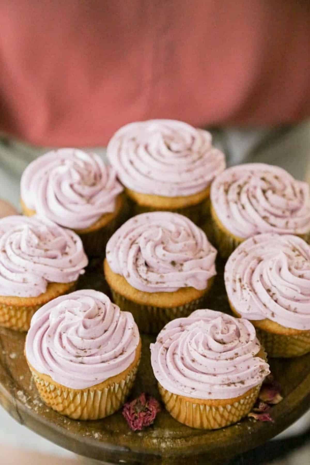 rose cardamom cupcakes