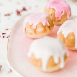 tea cakes pink and white