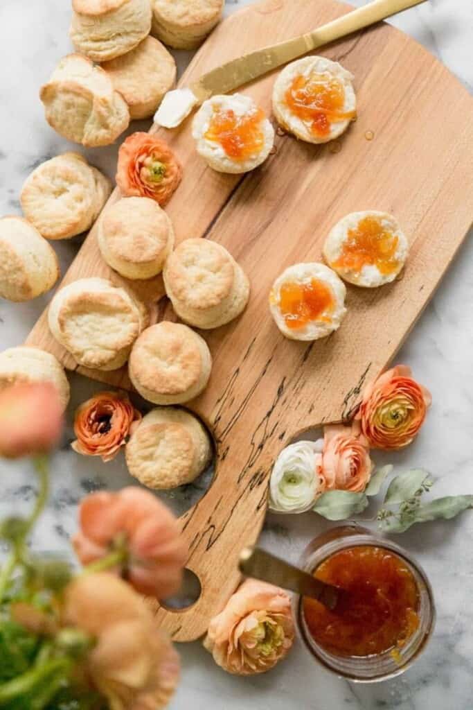 butter milk biscuits with orange marmalade