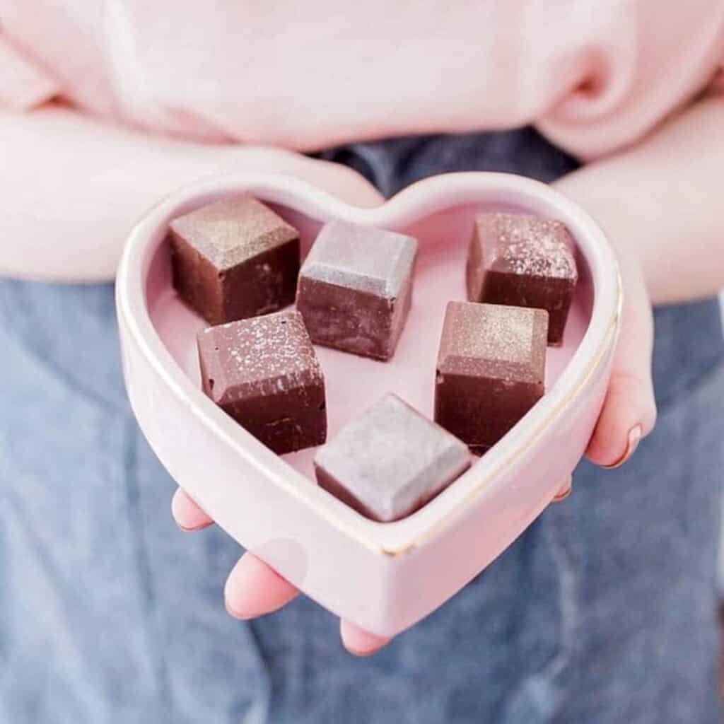 ice cube tray chocolates