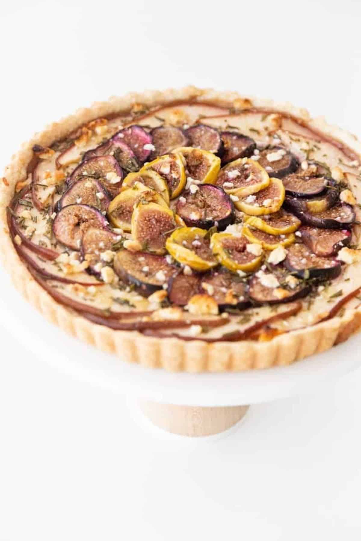 pear and fig tart
