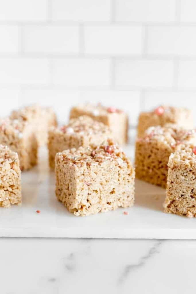 rice krispie treats with brown butter and sea salt