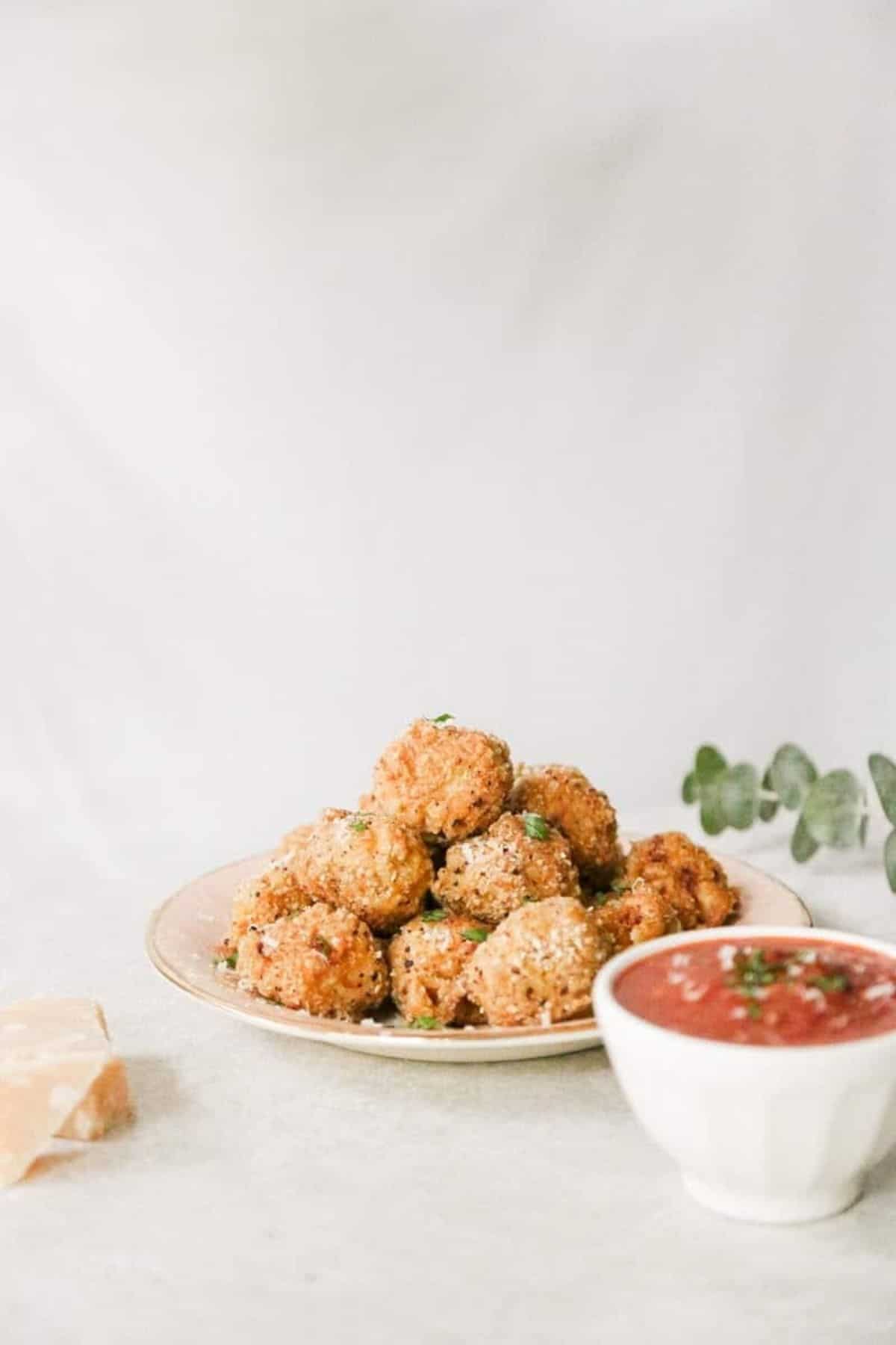 kugel arancini with marinara