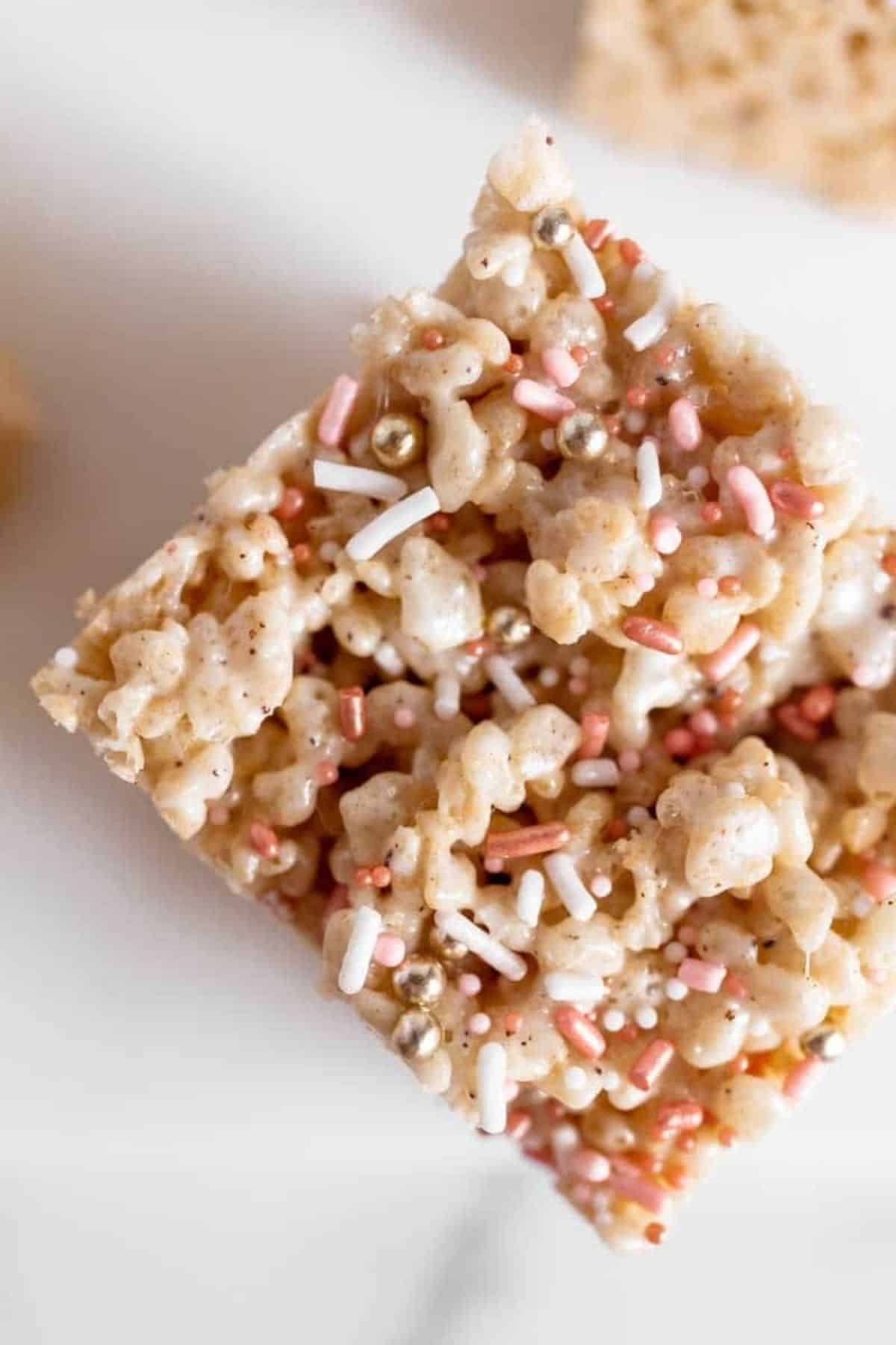 brown butter and sea salt rice krispie treats