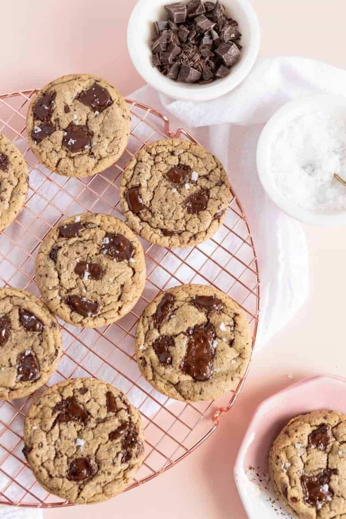 cookies on a cooling rack