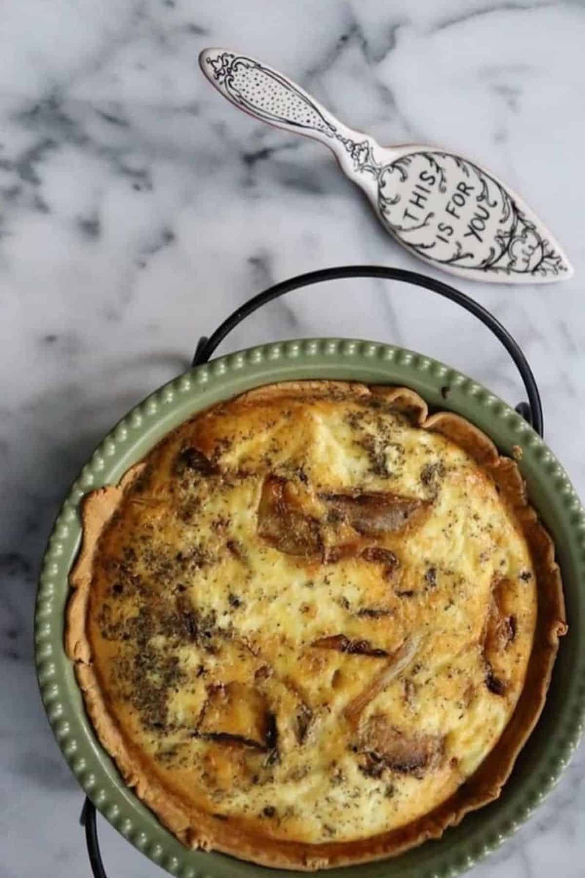 Caramelized Onions and Goat Cheese Quiche