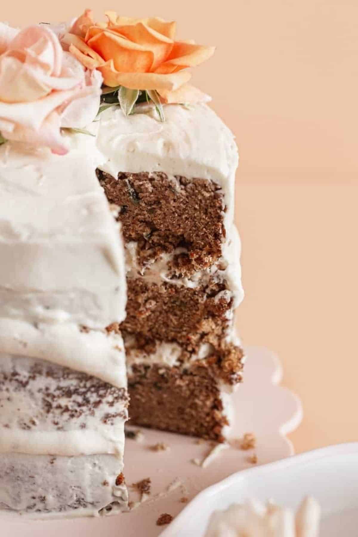 slice out of carrot cake to die for