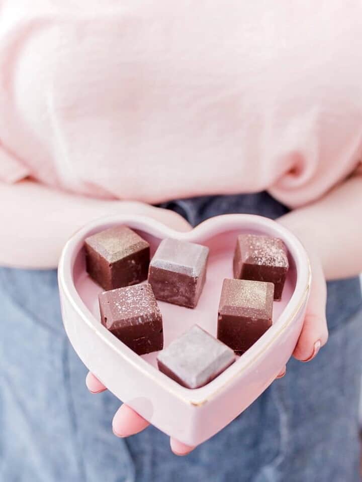 ice cube tray chocolates