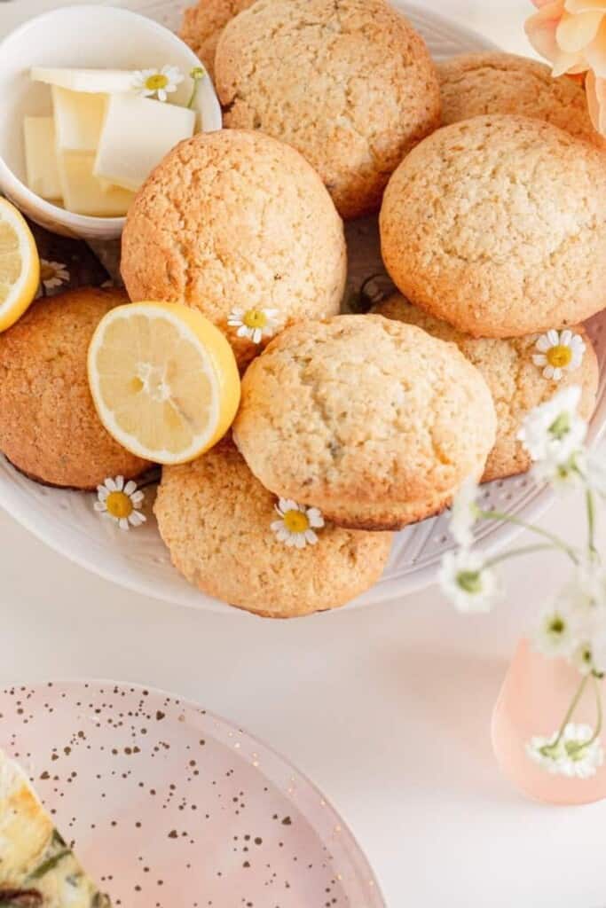 Lemon lavender scones