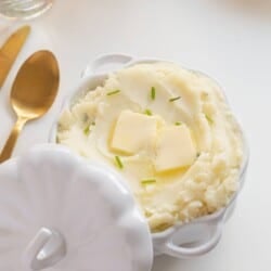 small batch mashed potatoes with butter