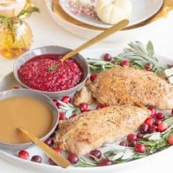 small batch turkey tenderloins with sides