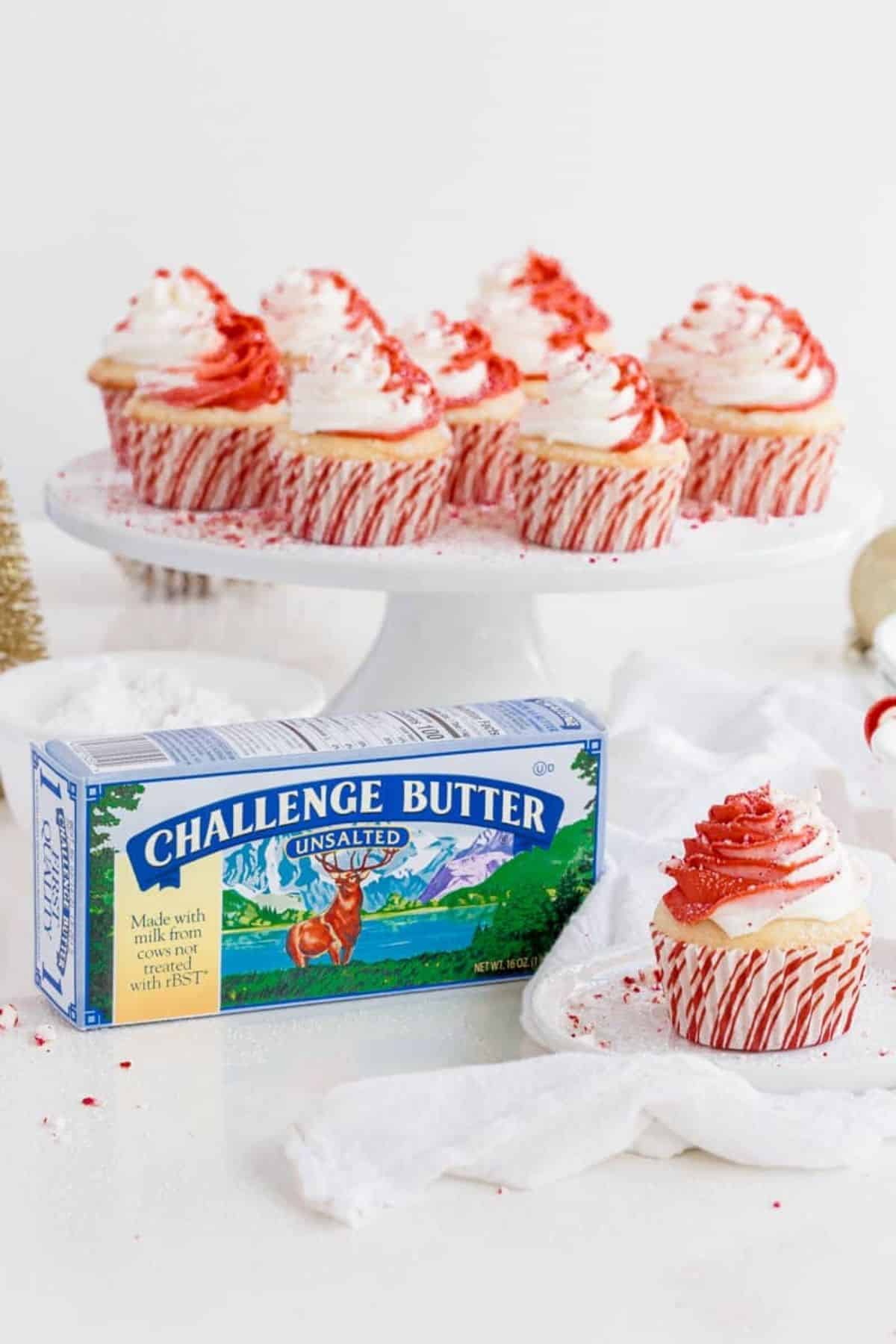 challenge butter and peppermint cupcakes