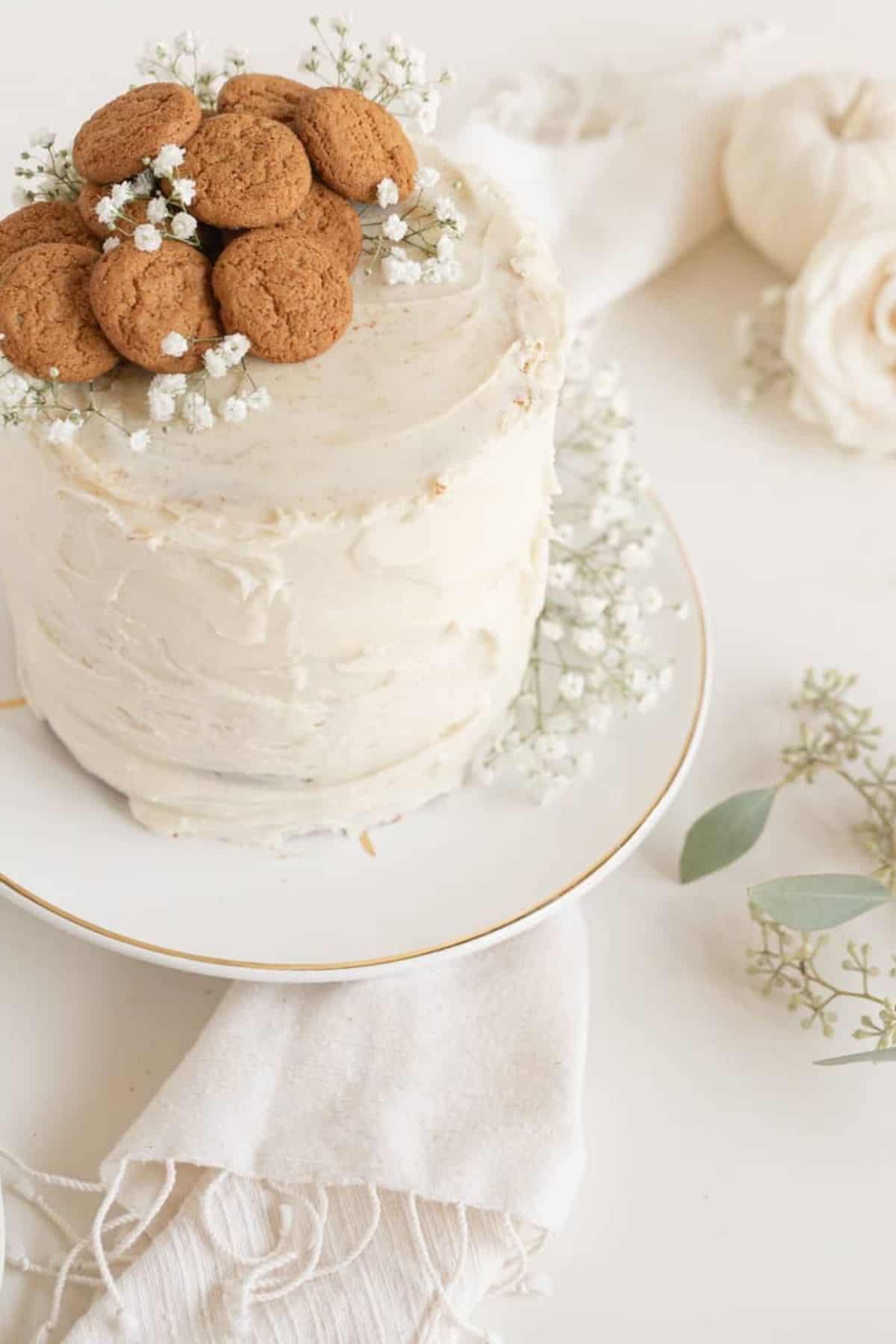 layered pumpkin spice cake