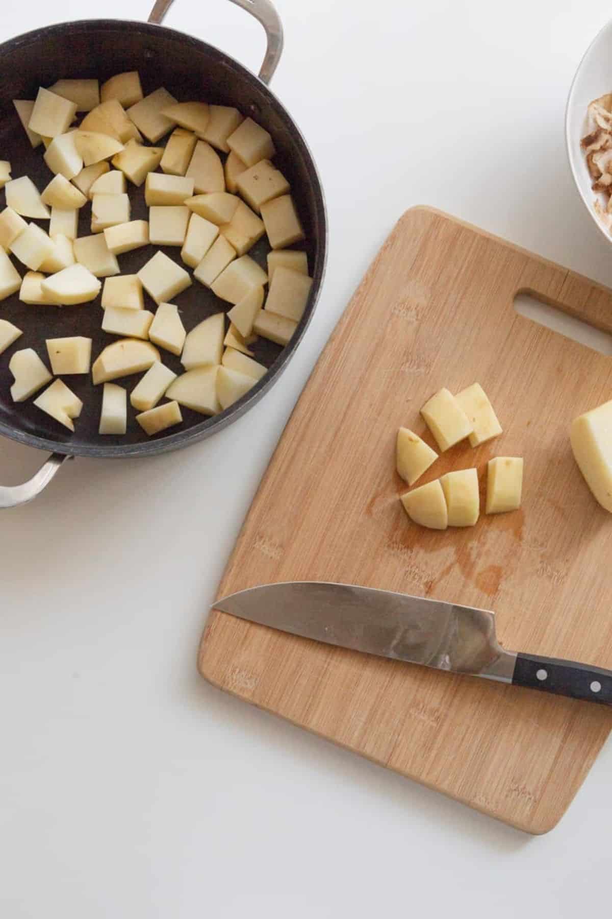 mashed potatoes preparation