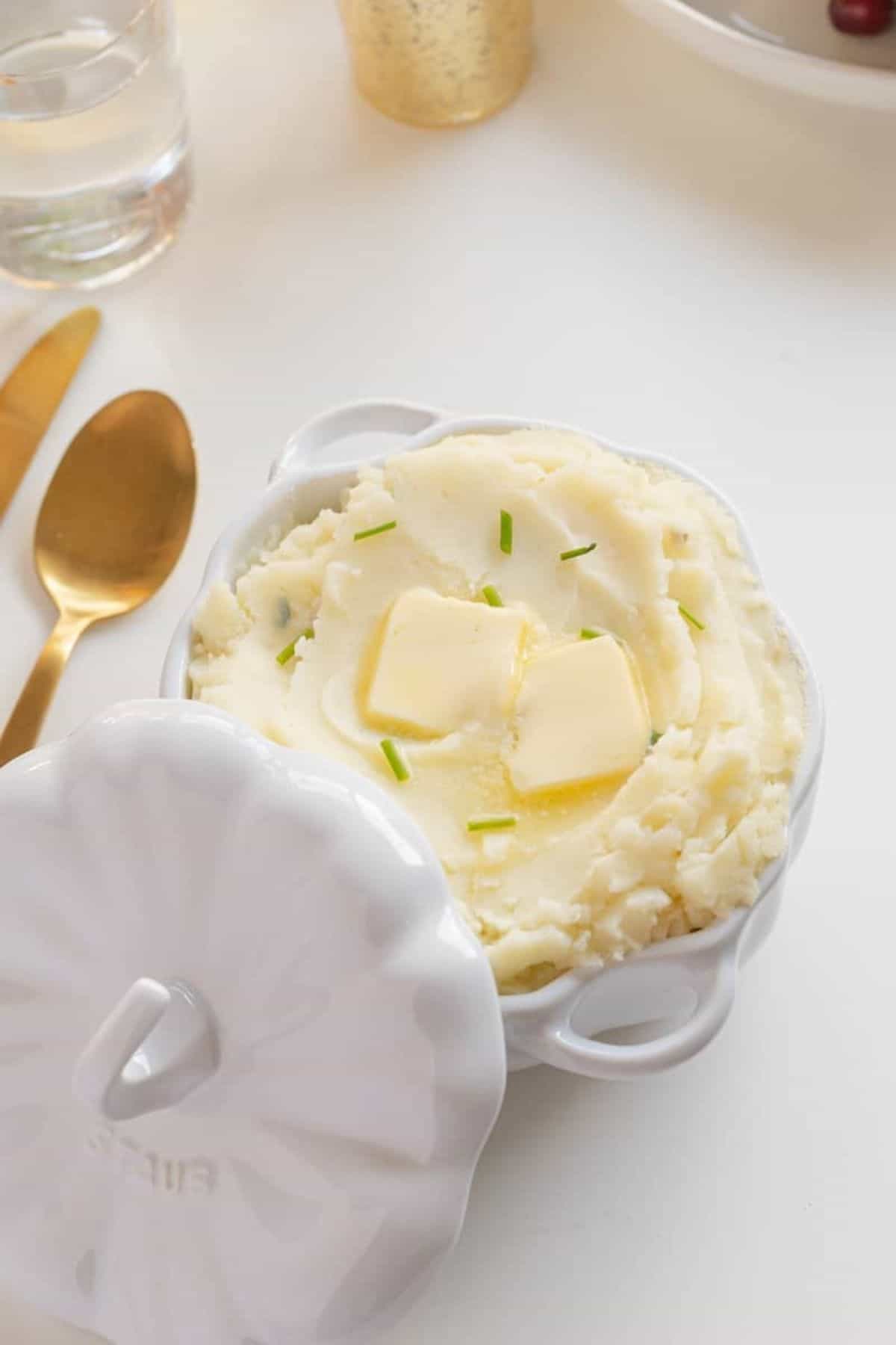 small batch mashed potatoes with butter