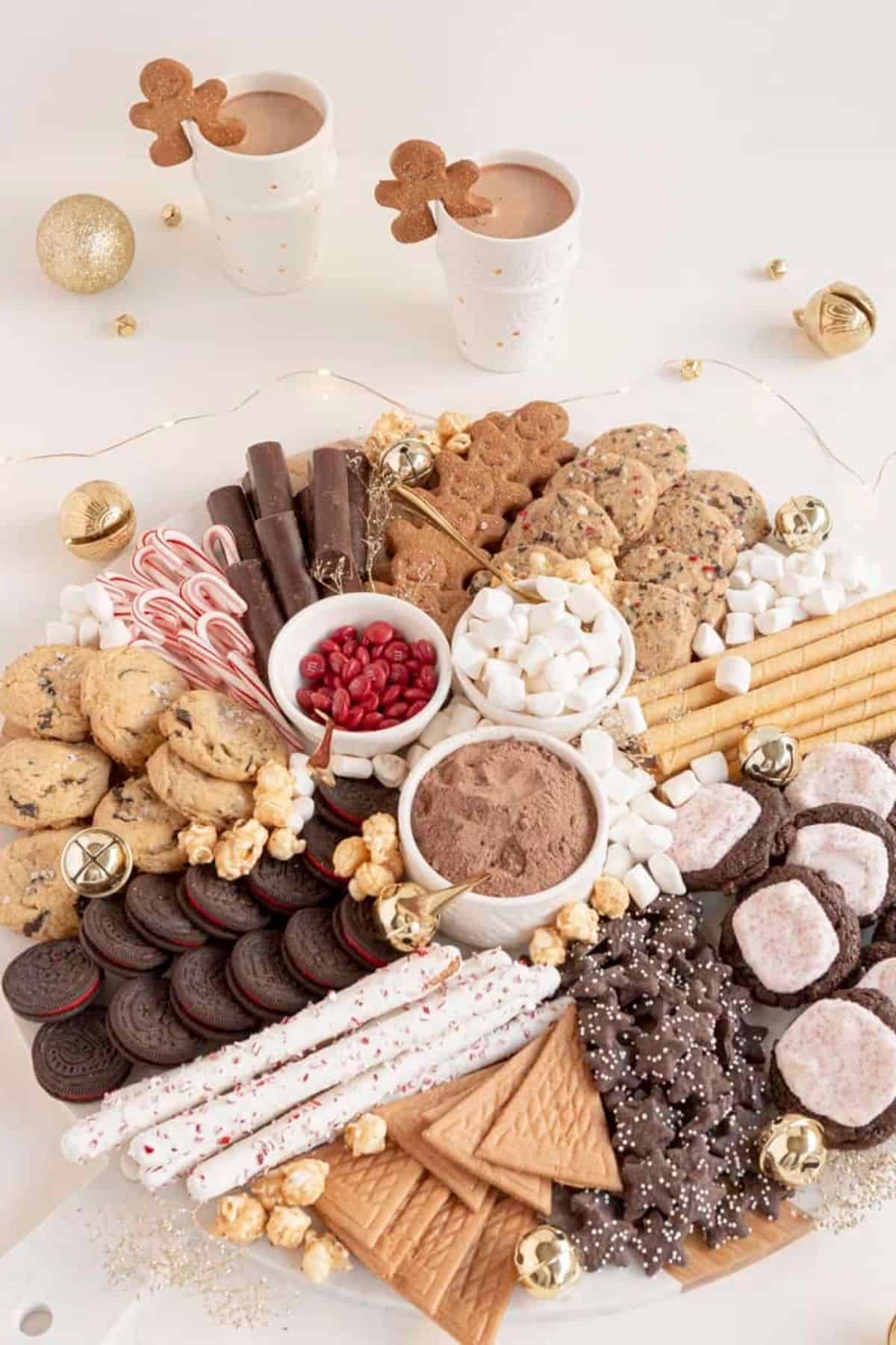 hot chocolate and treat board