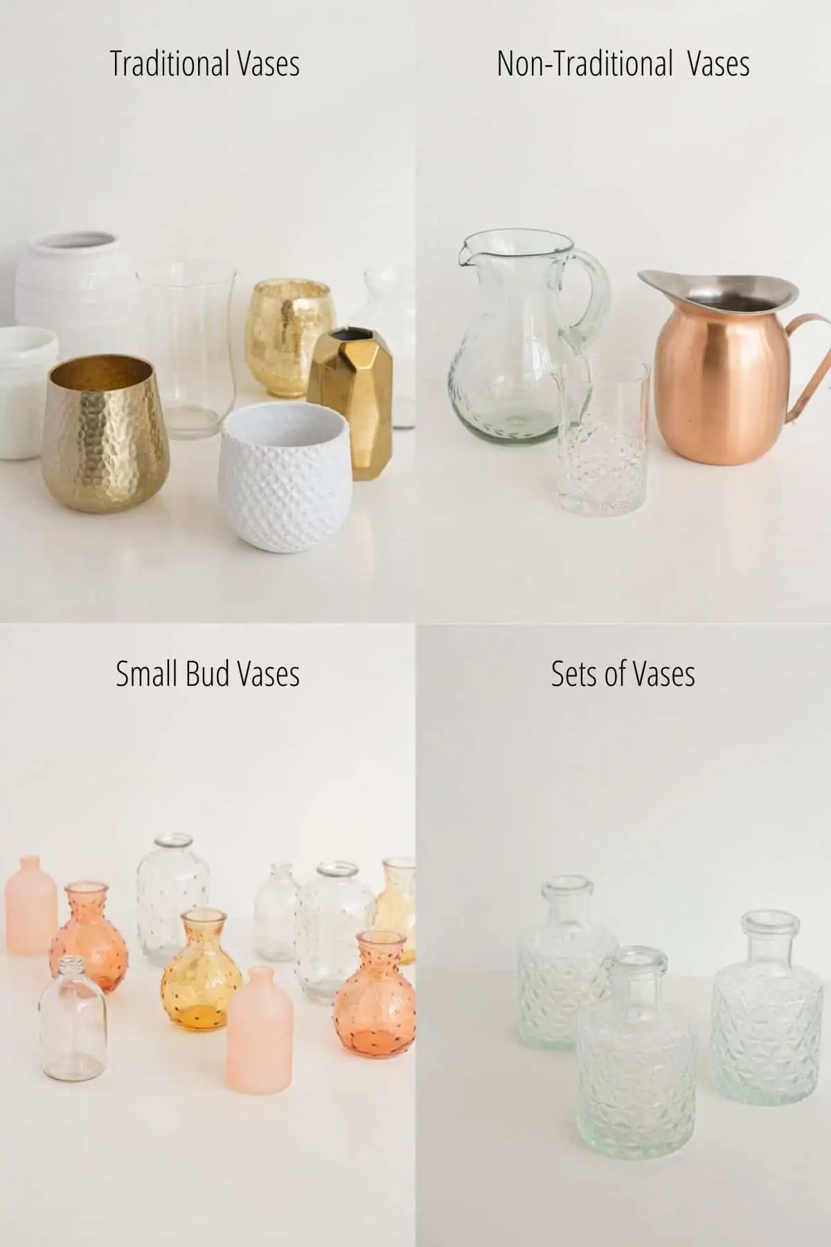 types of vases graphic