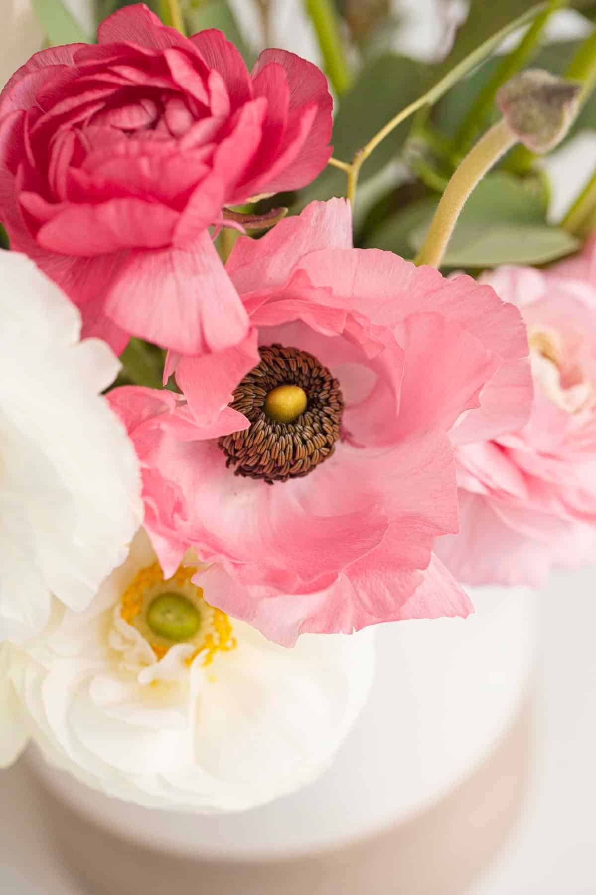 Flower Frog Bowl — Rose Coloured | Flower Shop + Event Florals