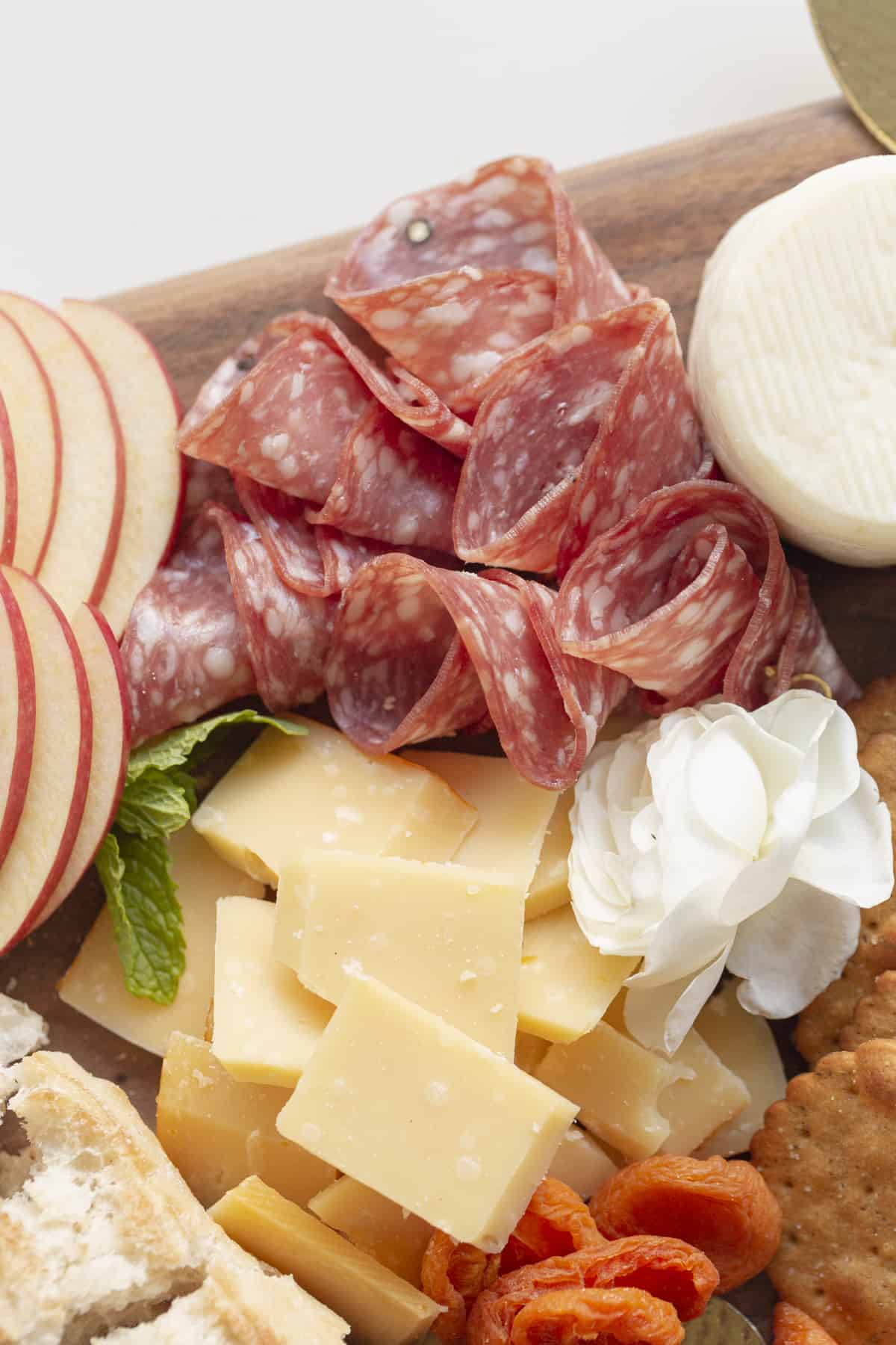 salami shapes for a cheese board